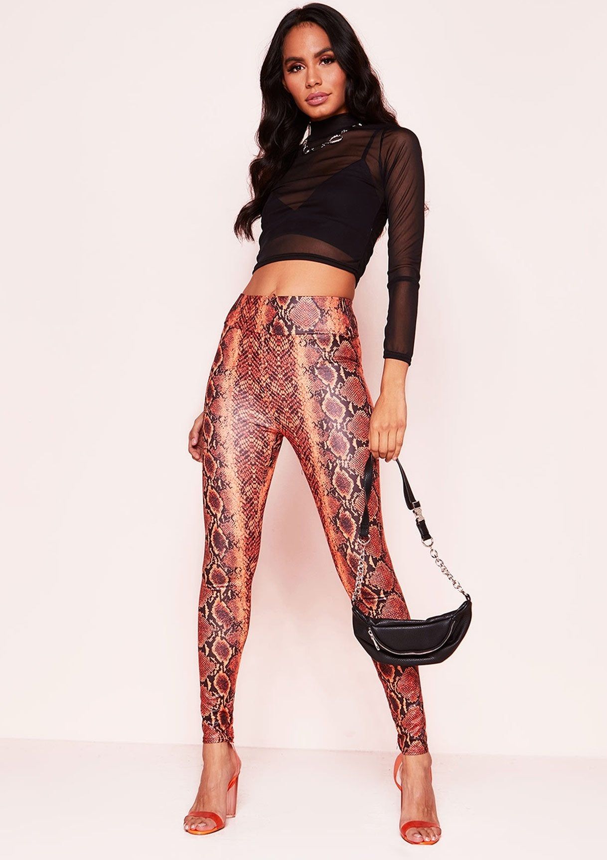 Sheena Black Mesh Long Sleeve Top sold by Missy Empire product image thumbnail 4