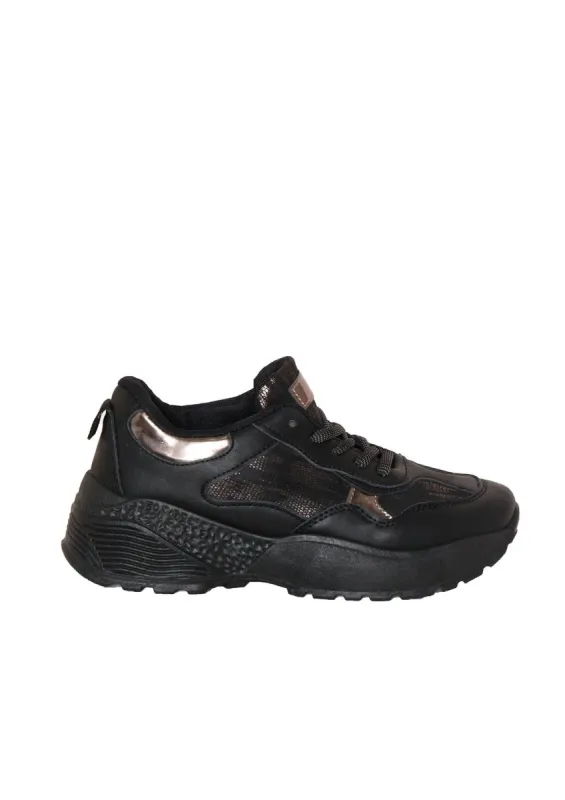 Zora Black Panel Chunky Trainers sold by Missy Empire