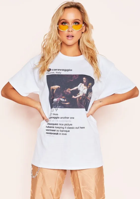 Willa Instagram Post Graphic T-Shirt made by Missy Empire