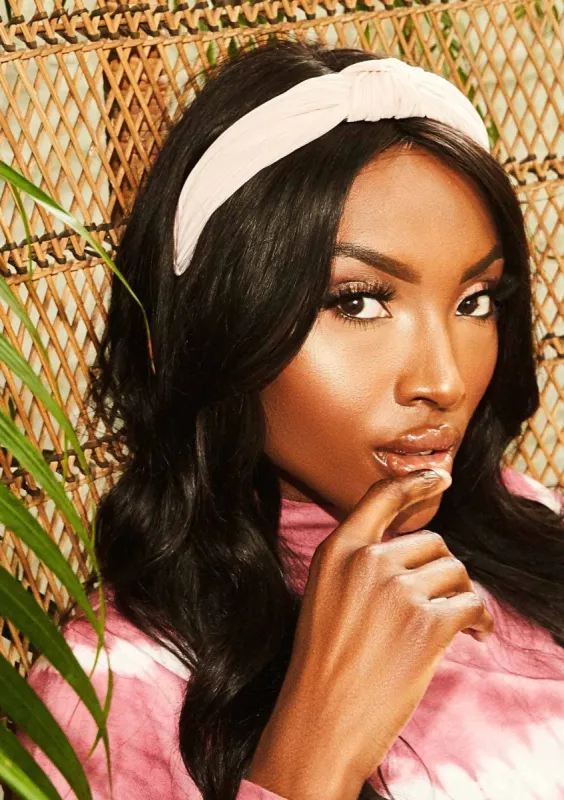 Holli Pink Knot Headband made by Missy Empire