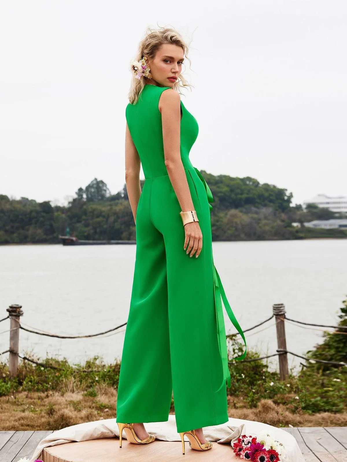 Samir Sleeveless Lacing Jumpsuit sold by Mew Mews product image thumbnail 5