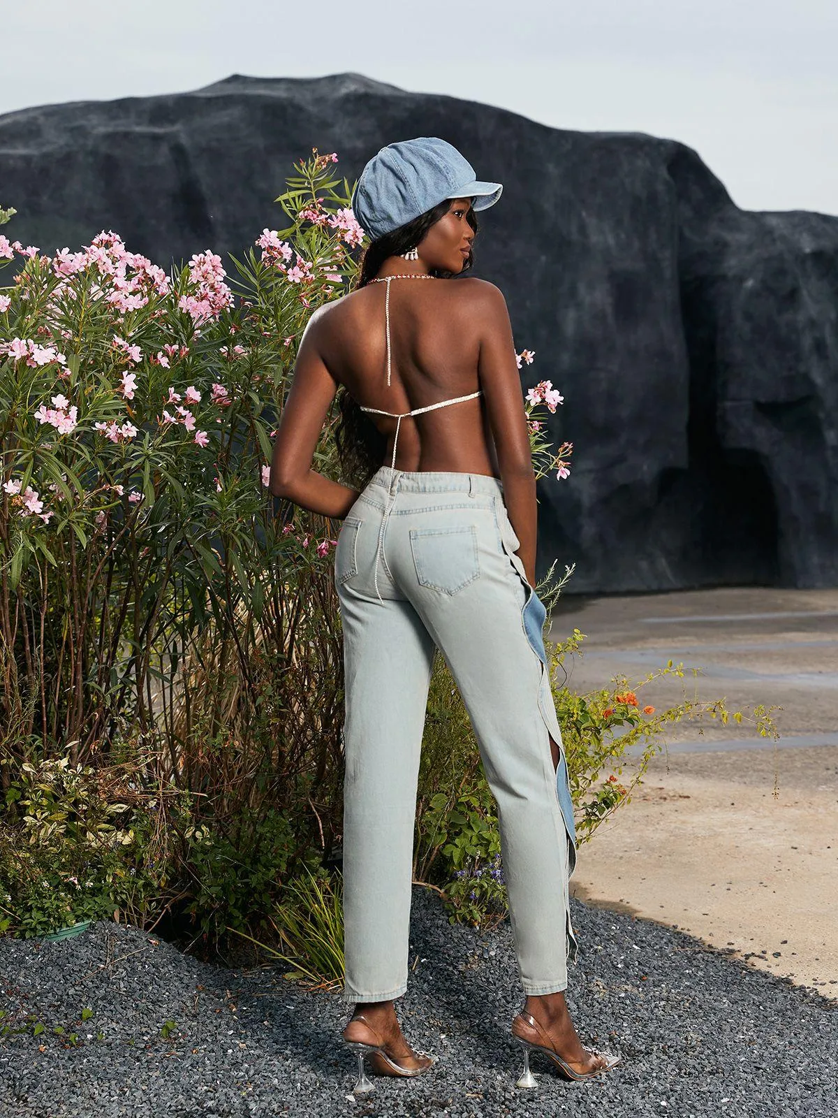 Mehetabel Cutout Denim Pants In Light Blue sold by Mew Mews product image thumbnail 5