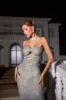 Tris Strapless Crystal Cutout Maxi Dress sold by Mew Mews