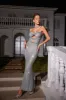 Tris Strapless Crystal Cutout Maxi Dress sold by Mew Mews