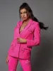 Indiana Floral Embellished Blazer Set In Hot Pink sold by Mew Mews