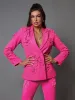 Indiana Floral Embellished Blazer Set In Hot Pink sold by Mew Mews