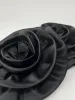 Ceva Camellia Flower Satin Gloves In Black sold by Mew Mews
