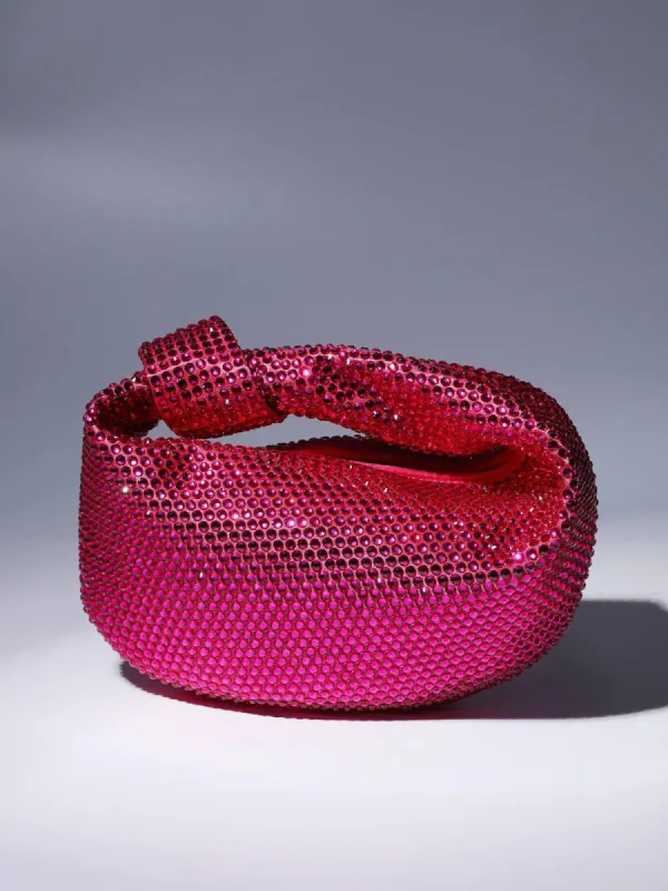 Ciara Embellished Tote Bag In Hot Pink sold by Mew Mews