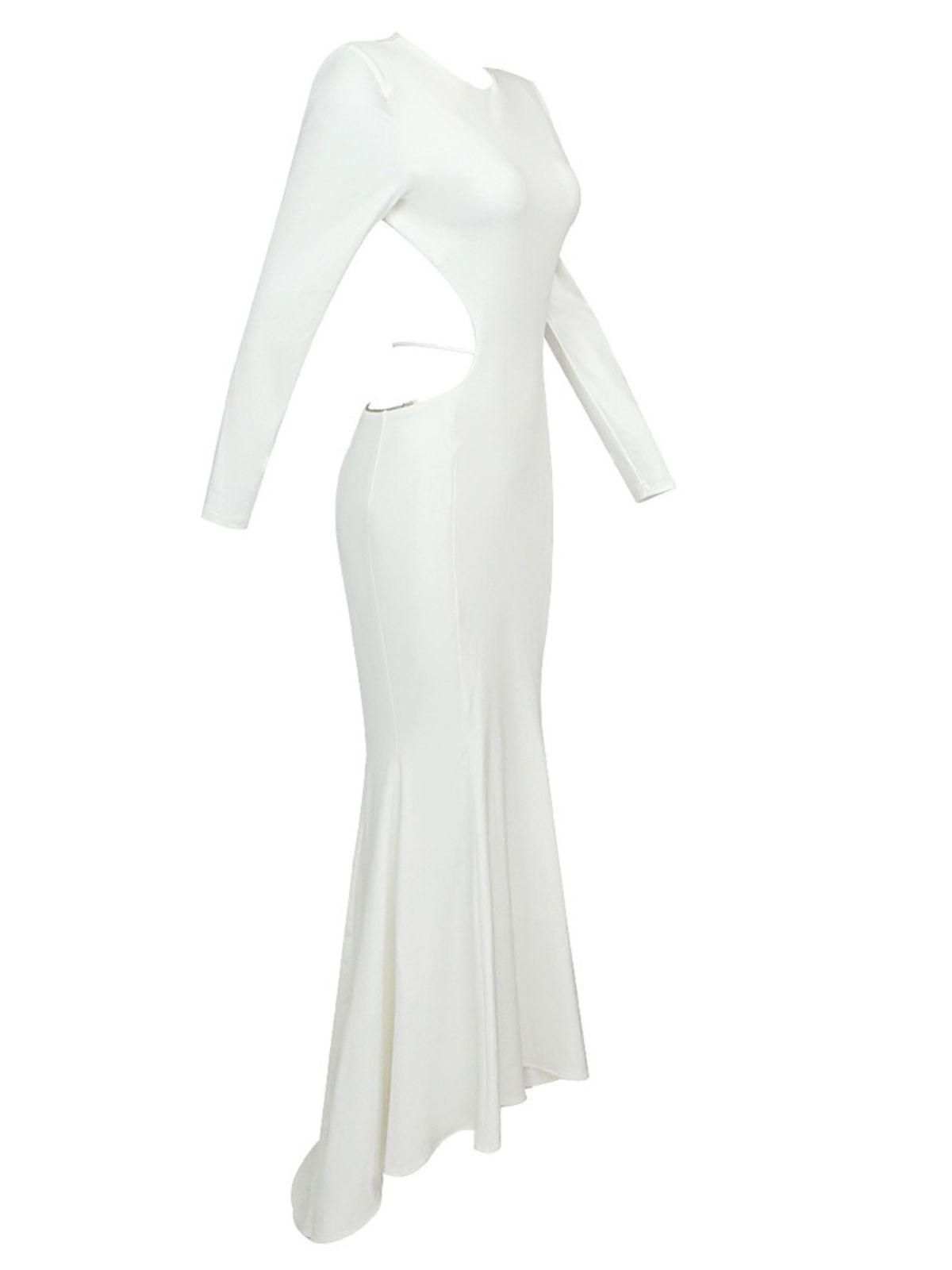 Elinor Backless Embellished Maxi Dress In White sold by Mew Mews product image thumbnail 8