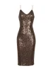 Carla Spaghetti Sequin Bodycon Mini Dress sold by Mew Mews