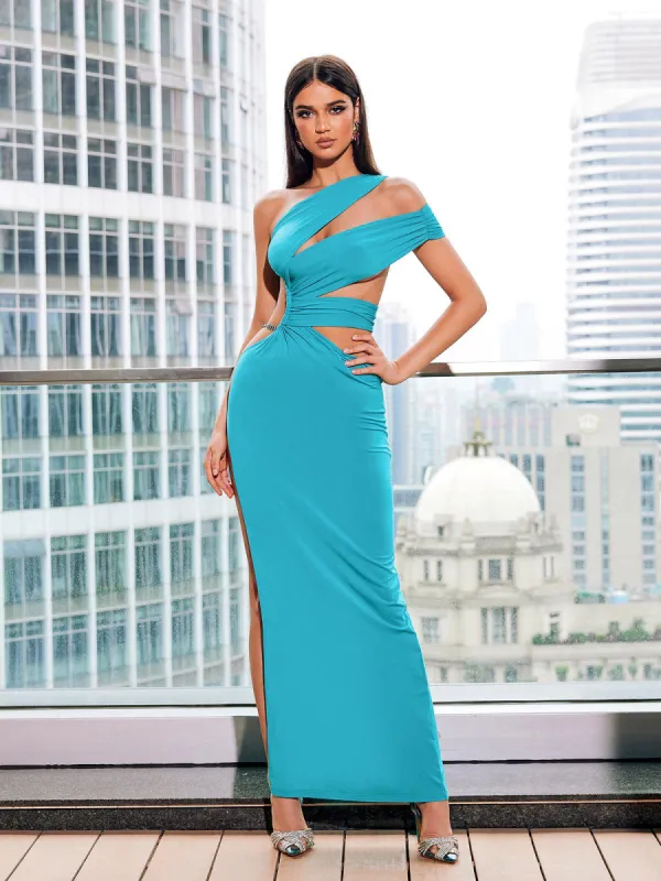 Pieta One Shoulder Cutout Maxi Dress sold by Mew Mews