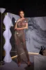 Kason Rhinestone Fringe Printed Mesh Maxi Dress sold by Mew Mews
