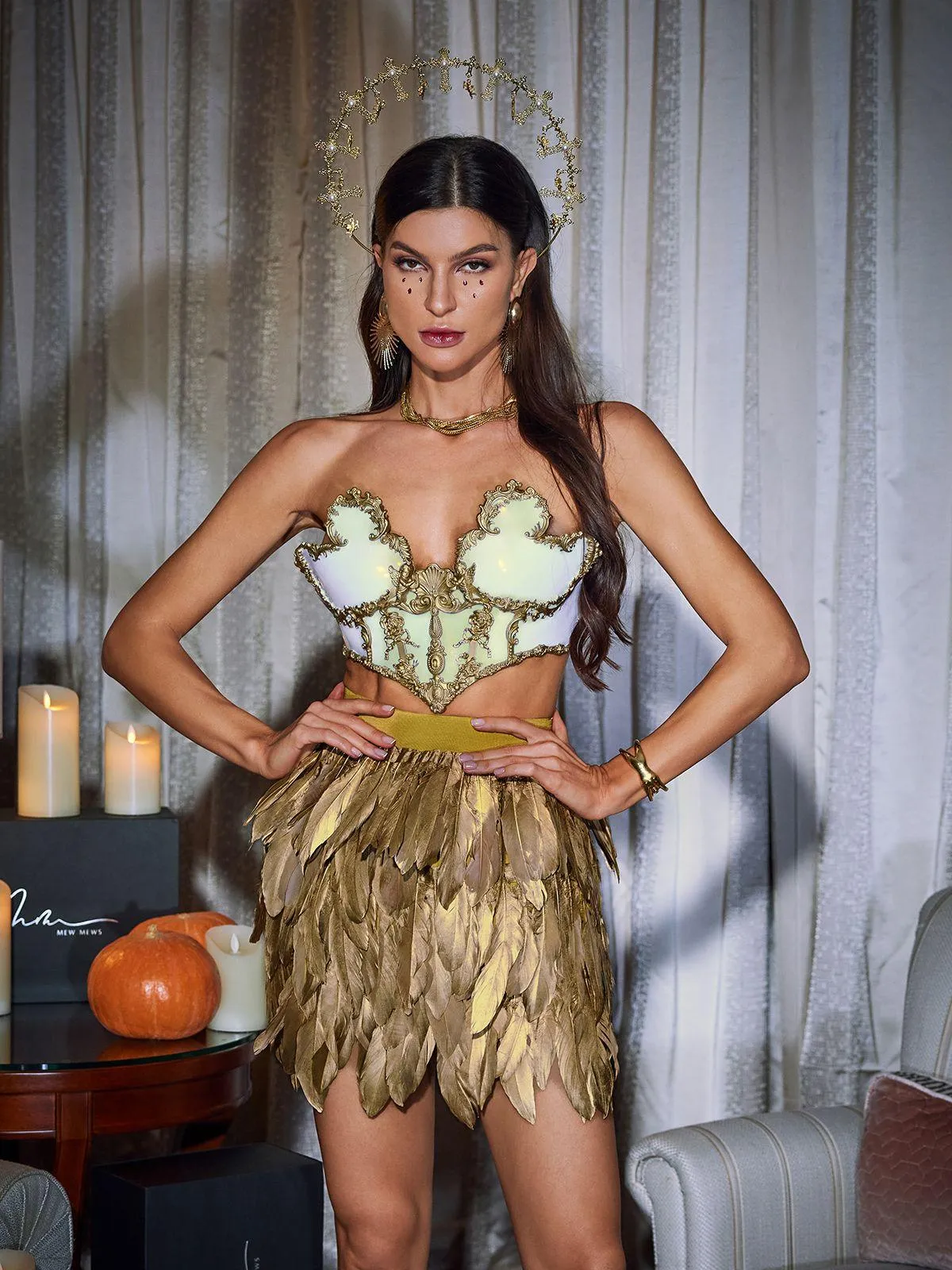 Hildr Floral Armor Top sold by Mew Mews product image thumbnail 3