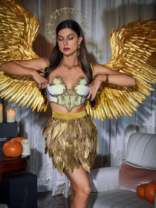 Hildr Floral Armor Top sold by Mew Mews