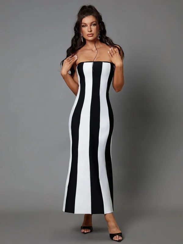 Vashti Strapless Bandage Maxi Dress sold by Mew Mews