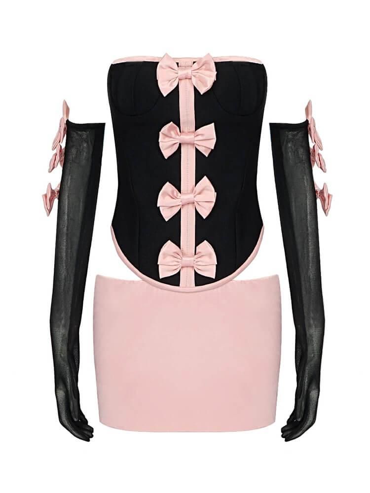 Kairi Satin Strapless Bandage Set sold by Mew Mews product image thumbnail 7