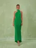 Toula Backless Maxi Dress In Green sold by Mew Mews