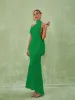 Toula Backless Maxi Dress In Green sold by Mew Mews