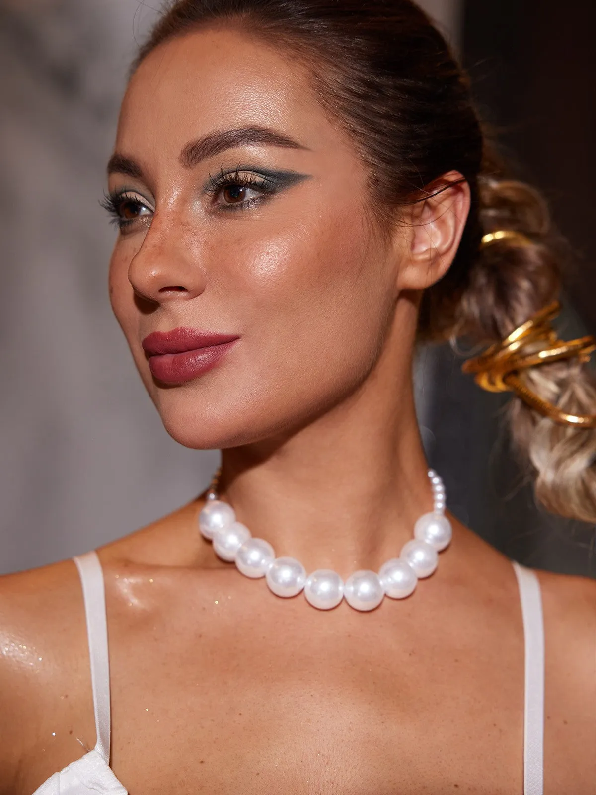 Anaïs Pearl Necklace sold by Mew Mews