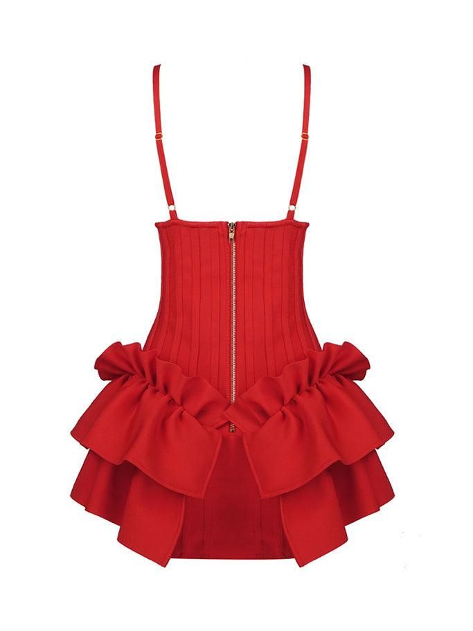 Andrea Mini Bandage Dress In Red sold by Mew Mews product image thumbnail 3