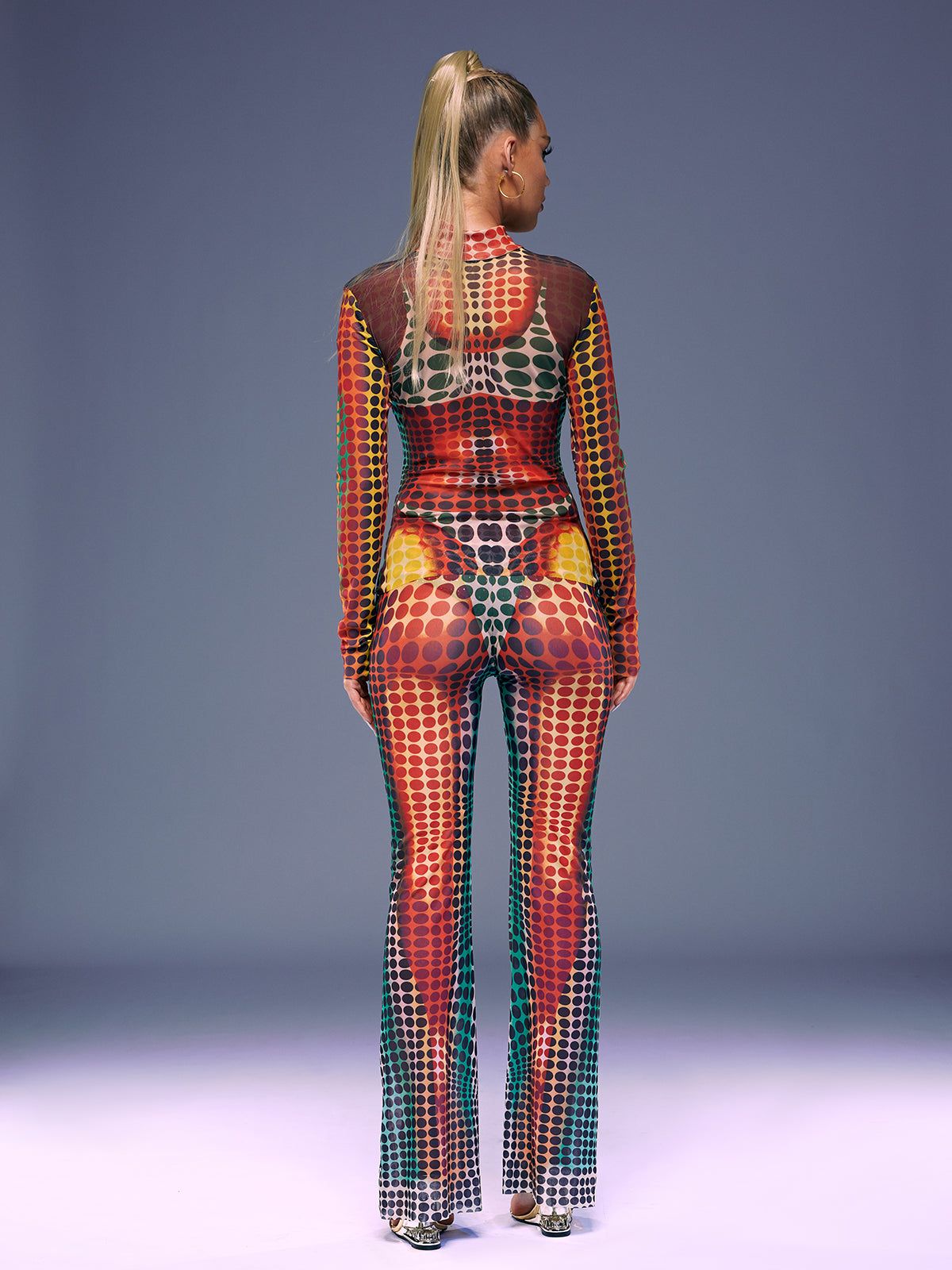 Ishi Long Sleeve Dot Pants Set In Multi sold by Mew Mews product image thumbnail 6