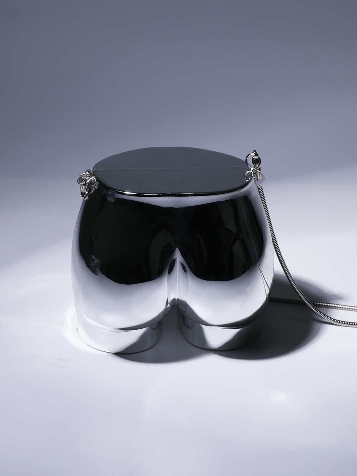 Morwenna Acrylic Butt Bag In Silver sold by Mew Mews product image thumbnail 3