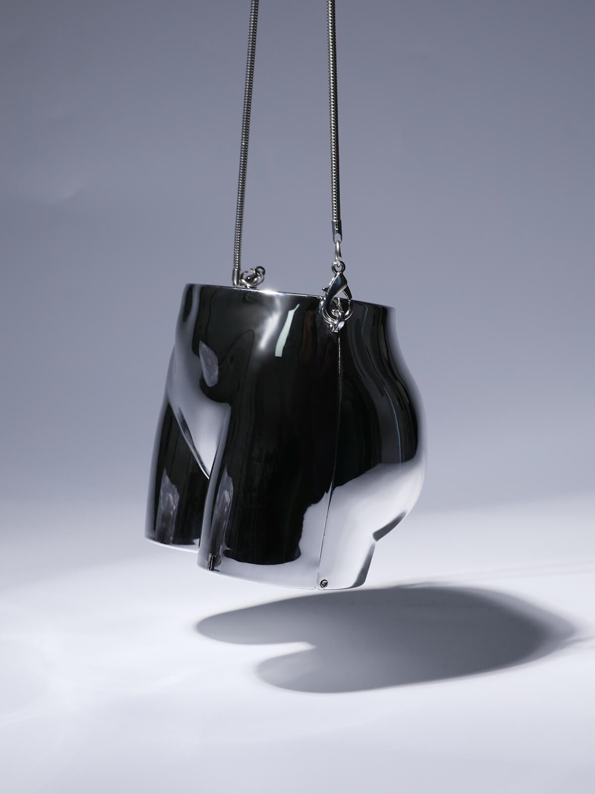 Morwenna Acrylic Butt Bag In Silver sold by Mew Mews product image thumbnail 4