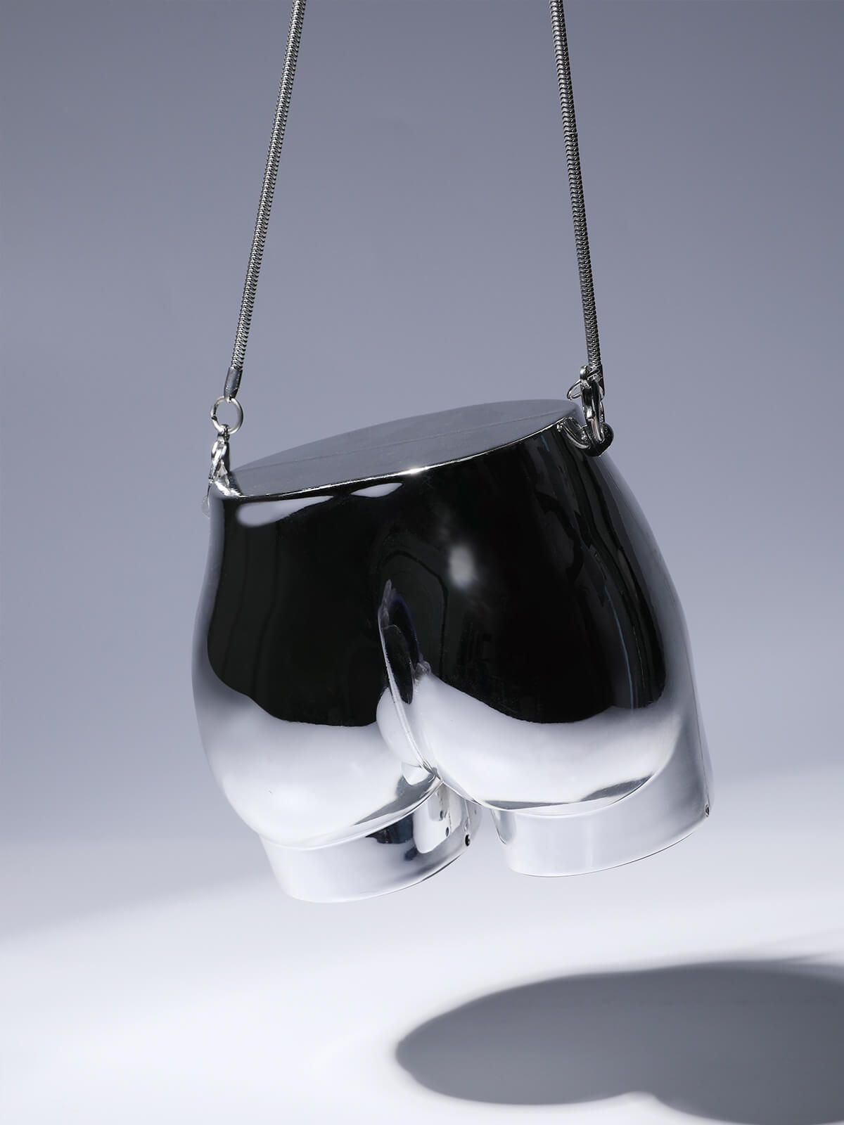 Morwenna Acrylic Butt Bag In Silver sold by Mew Mews product image thumbnail 2