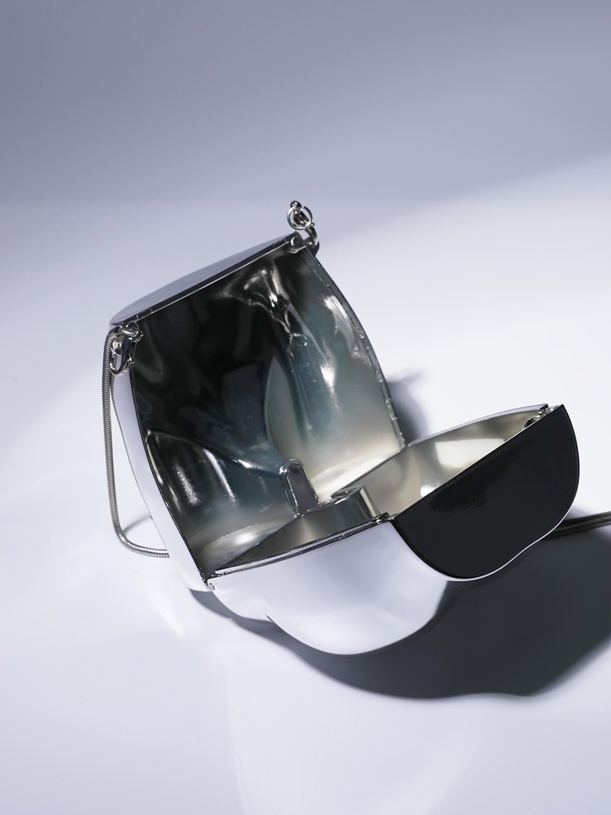 Morwenna Acrylic Butt Bag In Silver sold by Mew Mews product image thumbnail 5