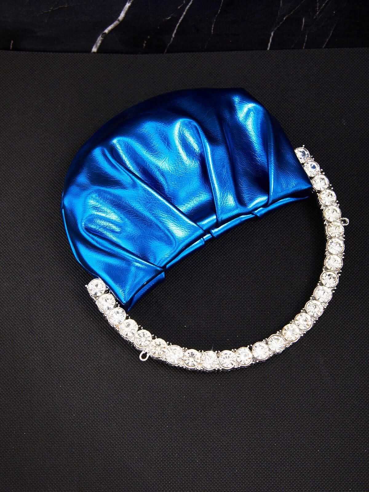 Skye Crystal Embellished Clutch In Blue sold by Mew Mews product image thumbnail 2