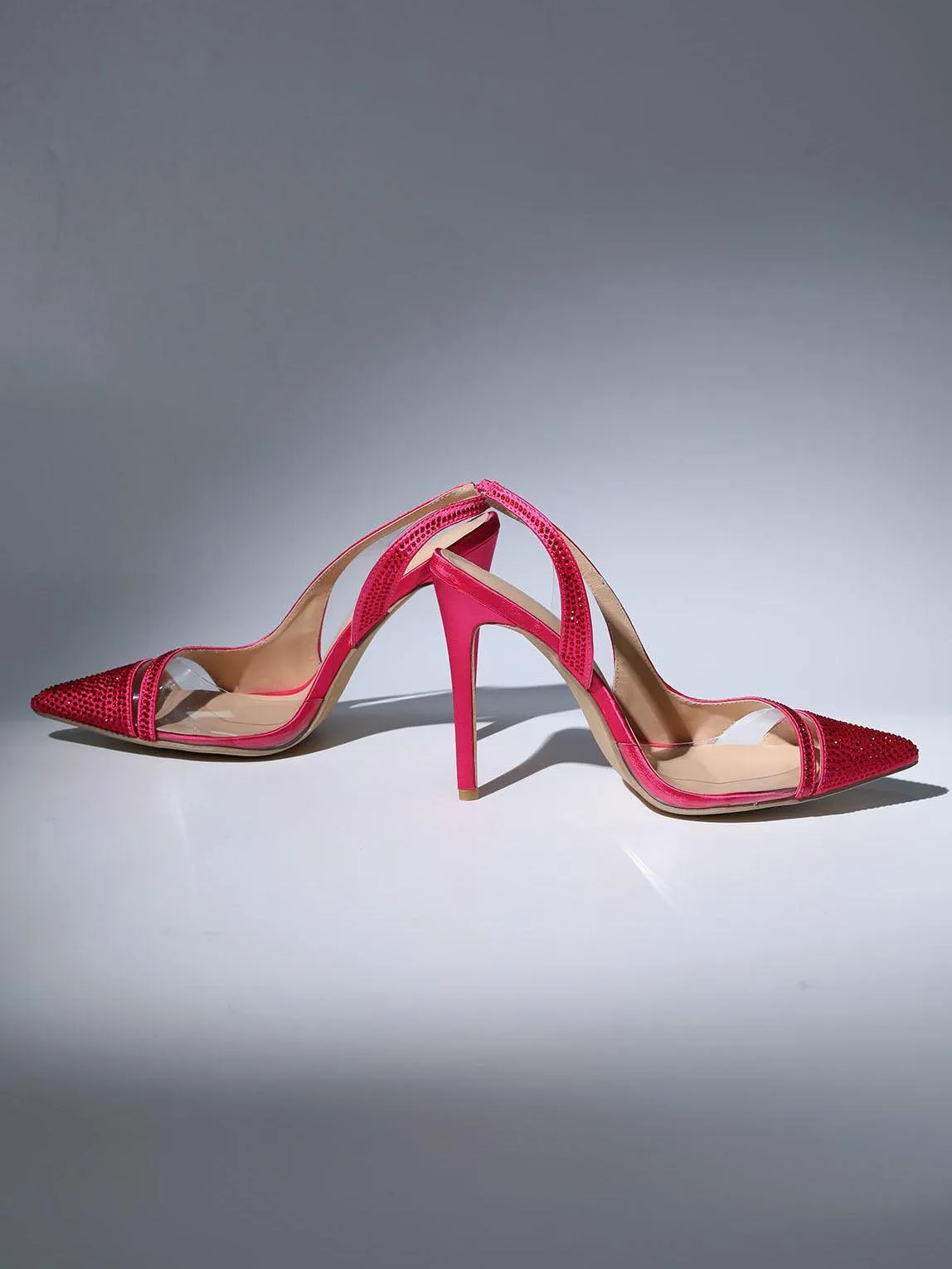 Medusa Crystal Heels In Hot Pink sold by Mew Mews product image thumbnail 4