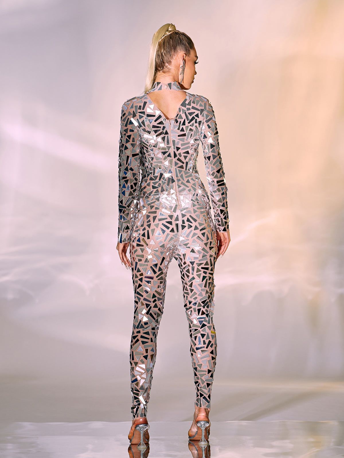 Noor Long Sleeve Embellished Jumpsuit sold by Mew Mews product image thumbnail 4