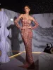 Kieran Rhinestone Mesh Maxi Dress sold by Mew Mews