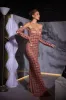 Kieran Rhinestone Mesh Maxi Dress sold by Mew Mews