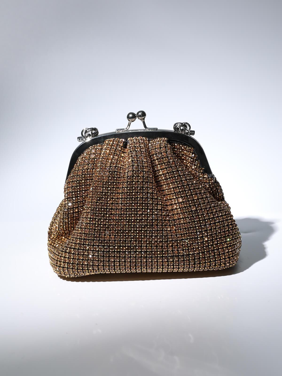 Mairead Shell Clutch In Gold sold by Mew Mews product image thumbnail 4