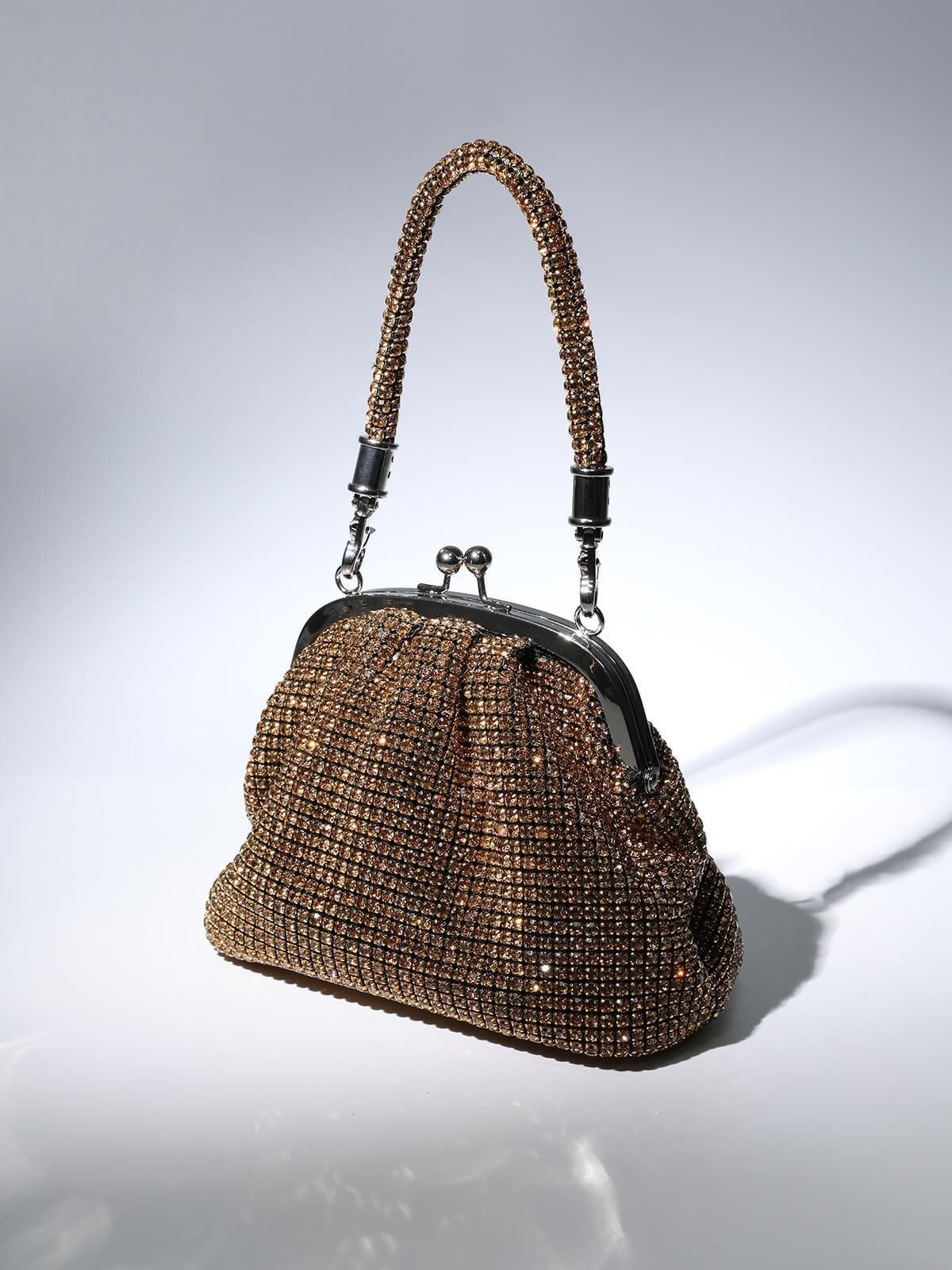 Mairead Shell Clutch In Gold sold by Mew Mews product image thumbnail 2