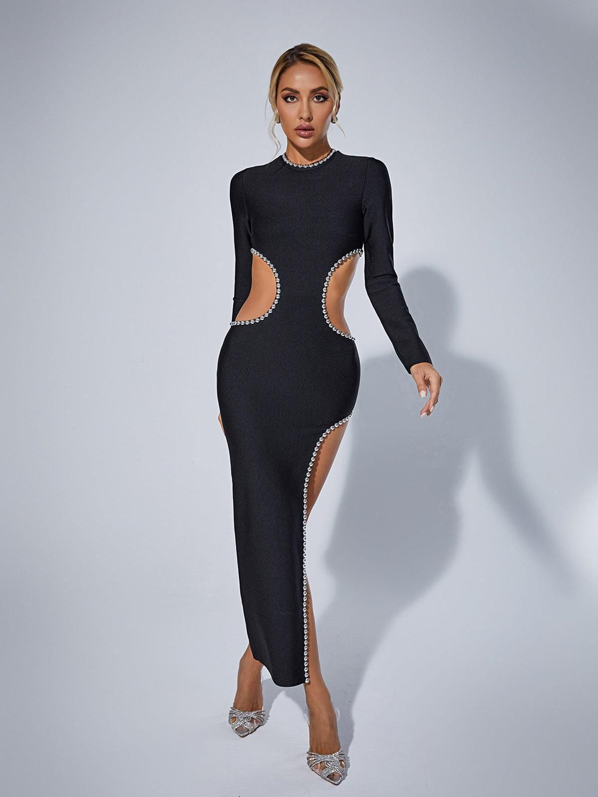 Seraphine Long Sleeve Cutout Bandage Dress sold by Mew Mews product image thumbnail 2