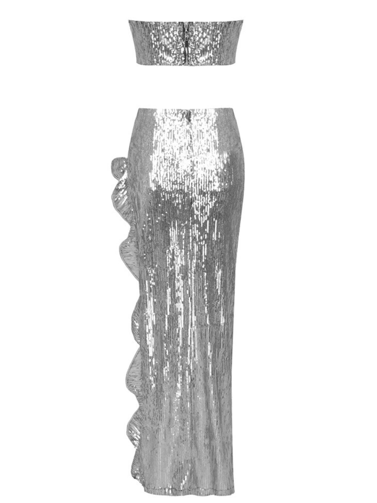 Kole Strapless Ruffle Sequin Set sold by Mew Mews product image thumbnail 9