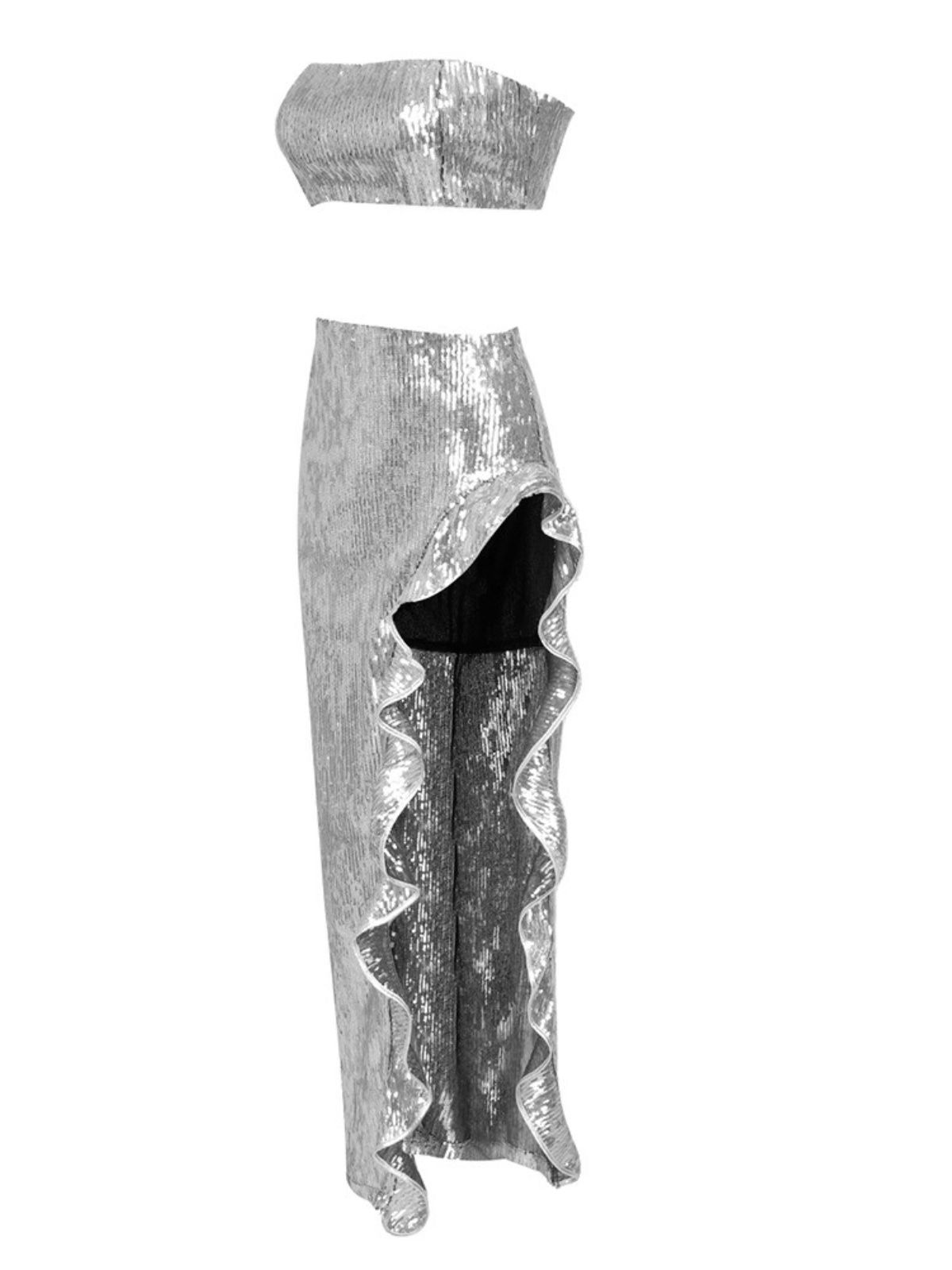 Kole Strapless Ruffle Sequin Set sold by Mew Mews product image thumbnail 8