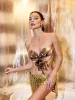 Iago Metallic Heart Drop Armor Top In Rose Gold sold by Mew Mews
