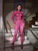 Gelia Body Printed Rhinestone Jumpsuit sold by Mew Mews