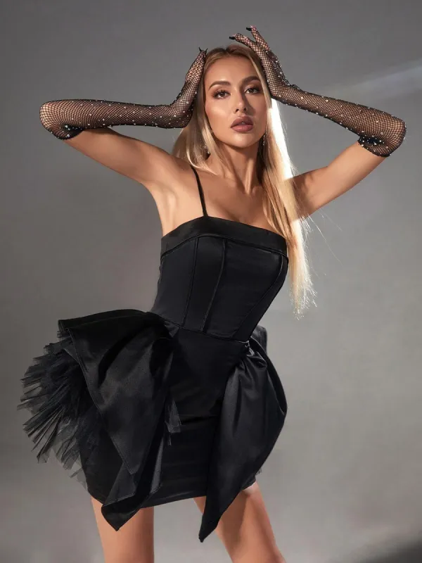 Gypsy Spaghetti Tulle Mini Dress sold by Mew Mews