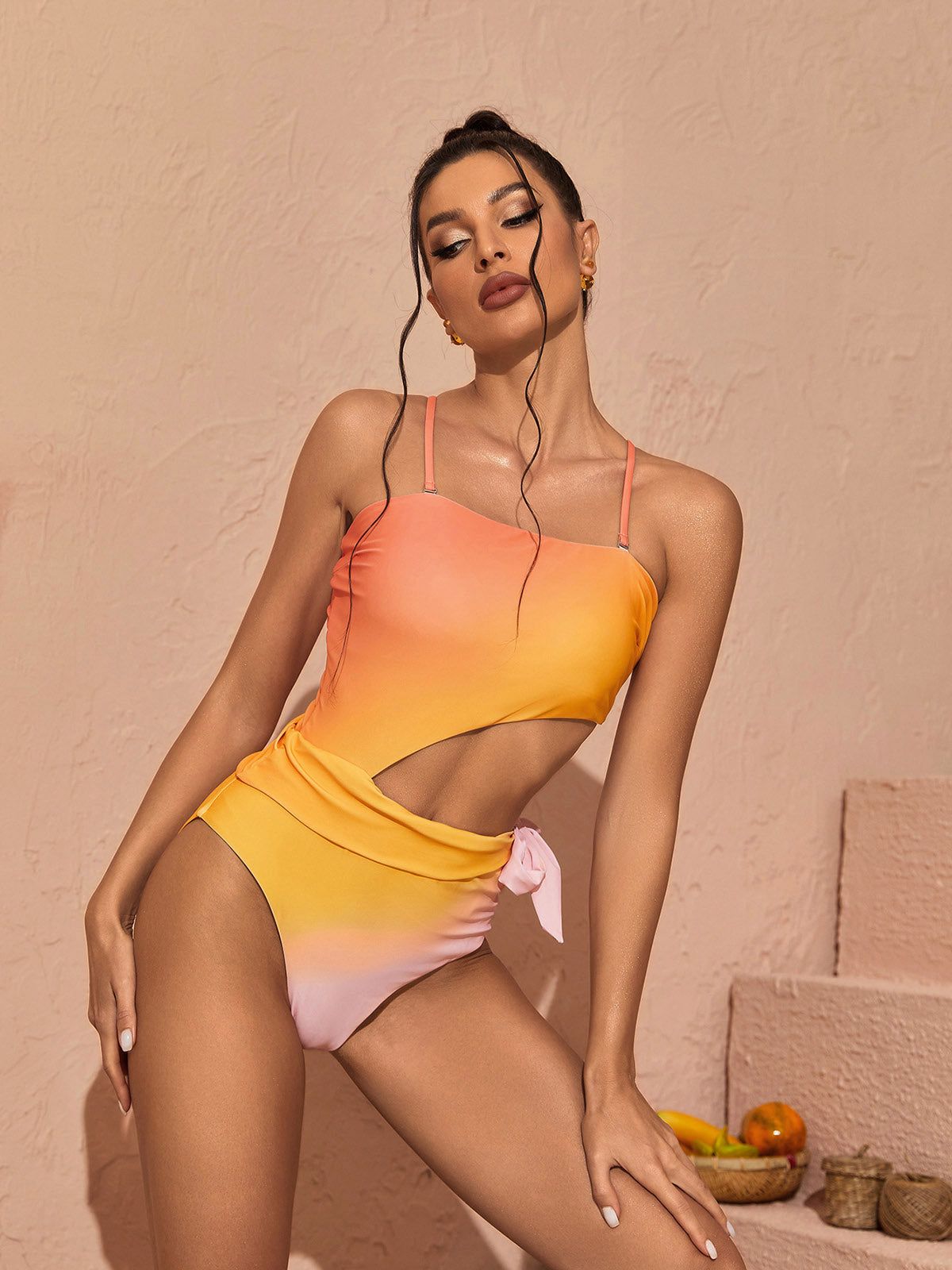 Trillian Strapless Ombre Swimwear Two Piece Set sold by Mew Mews product image thumbnail 3