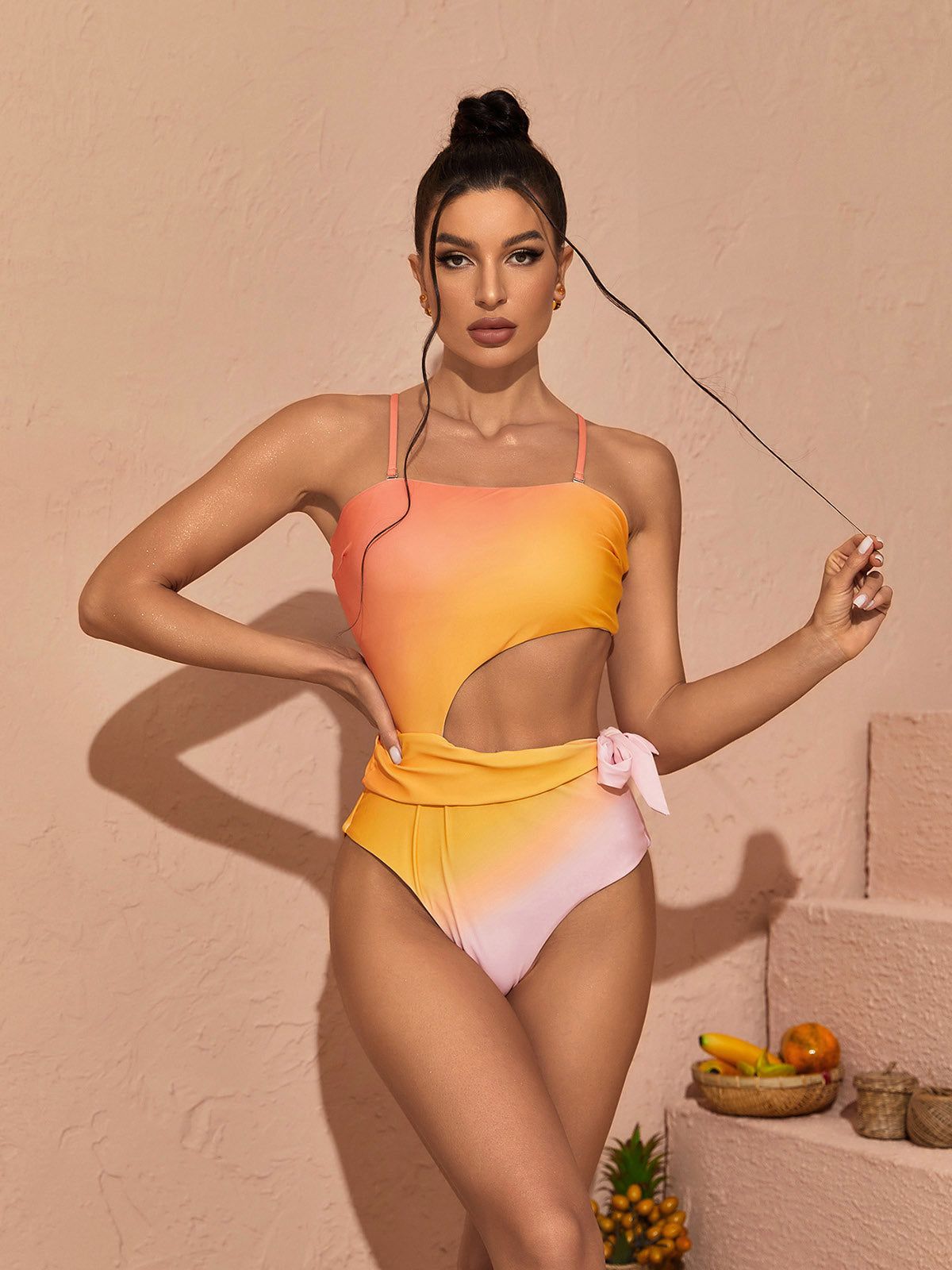 Trillian Strapless Ombre Swimwear Two Piece Set sold by Mew Mews product image thumbnail 2