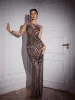 Eirian Printed Rhinestone Maxi Dress sold by Mew Mews