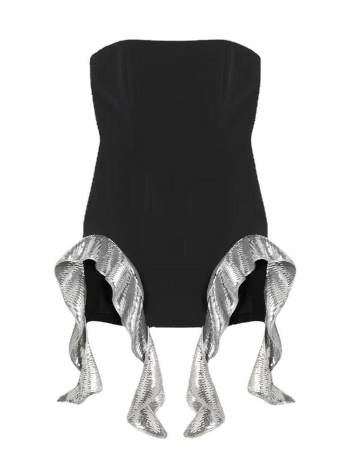 Ora Sequin Ruffle Bandage Mini Dress sold by Mew Mews product image thumbnail 7