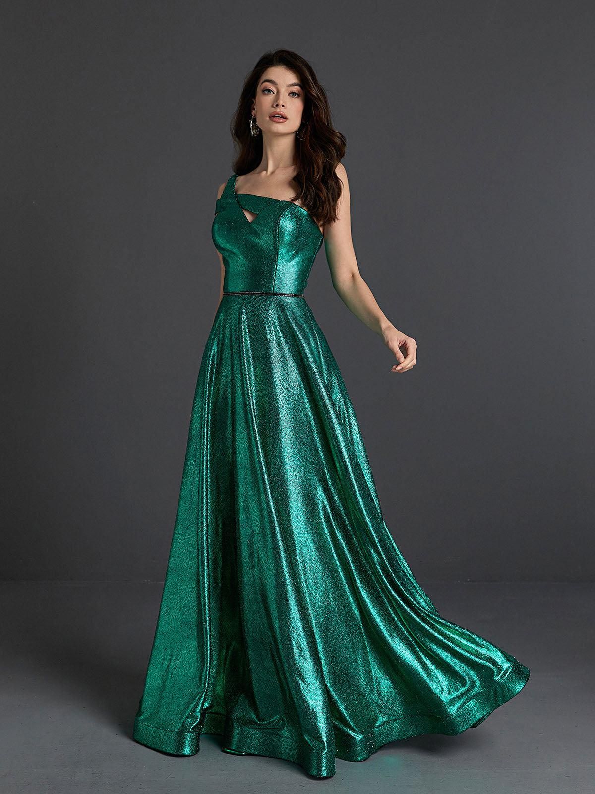 Dulcinea One Shoulder Satin Maxi Dress sold by Mew Mews product image thumbnail 3