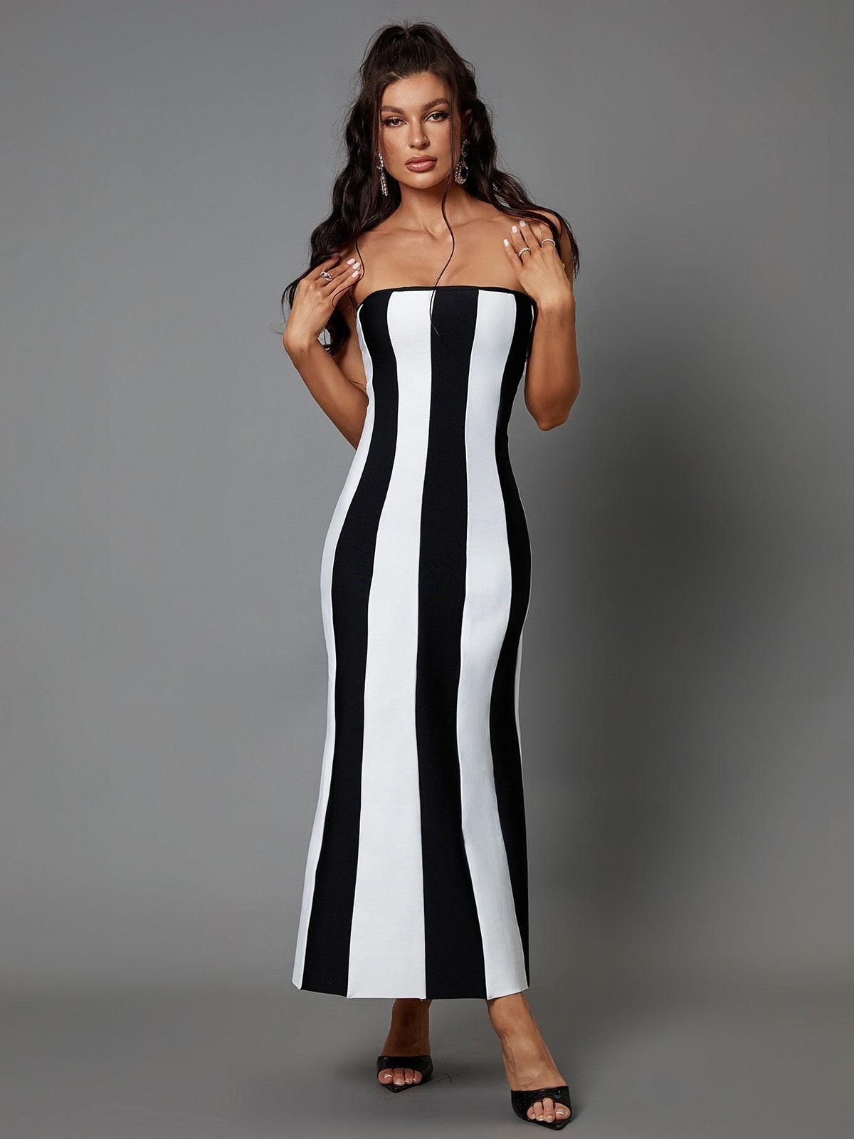 Vashti Strapless Bandage Maxi Dress sold by Mew Mews