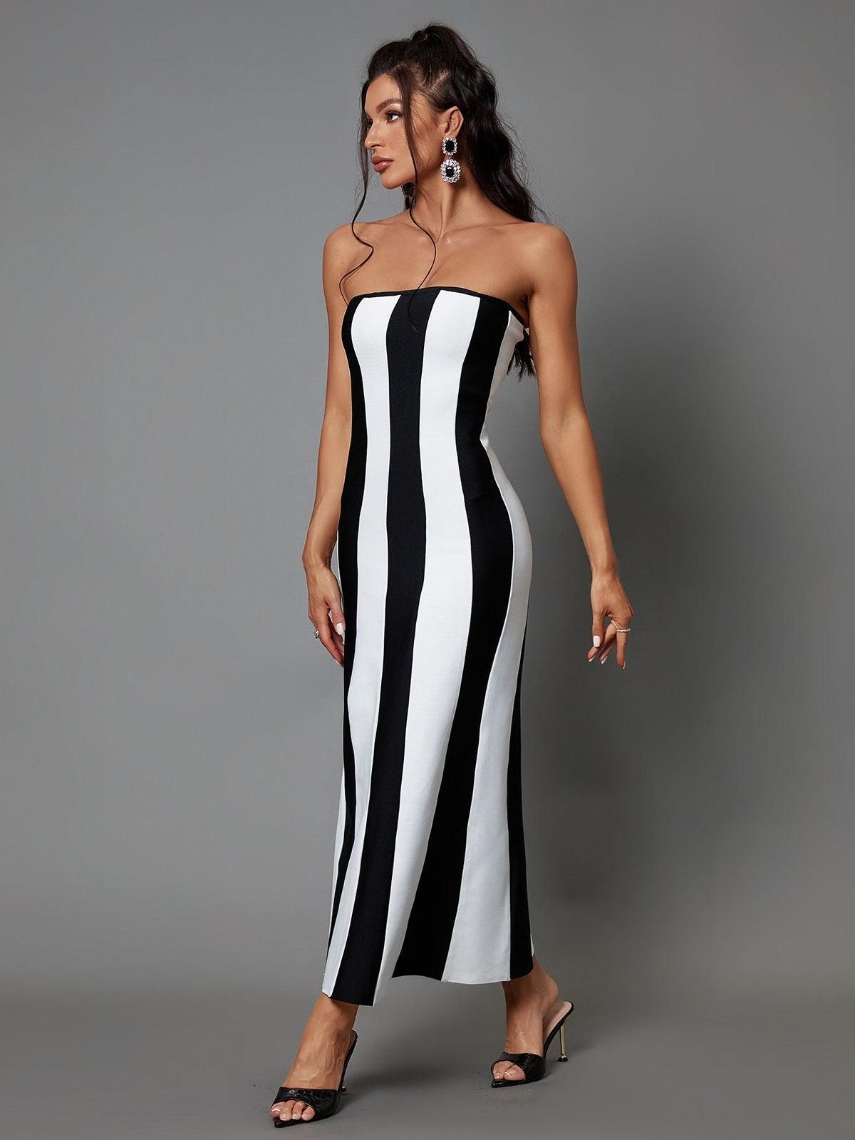 Vashti Strapless Bandage Maxi Dress sold by Mew Mews product image thumbnail 5