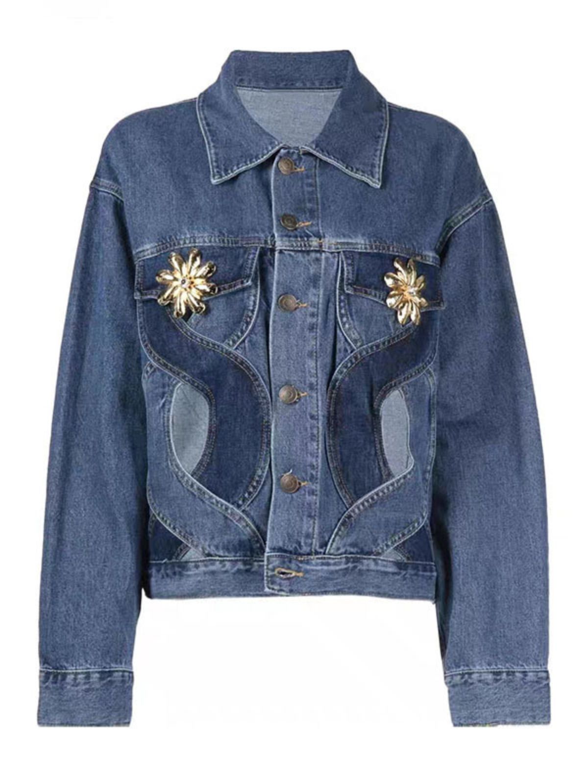 Ashbel Cutout Heart Denim Jacket sold by Mew Mews product image thumbnail 4